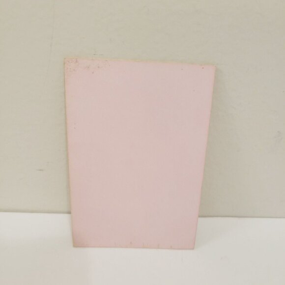 Vtg Cabinet Card Mini Woman Young Lady Side Body Profile Floral Photo Picture - Picture 3 of 3